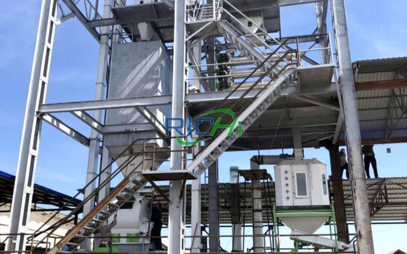 Sinking Fish feed production line in Uzbekistan