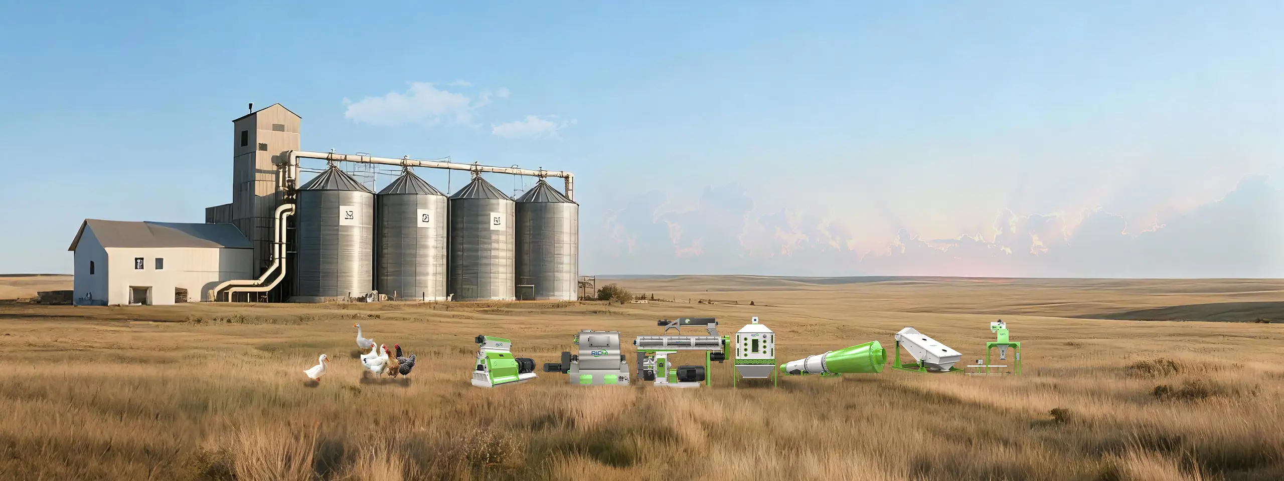 poultry feed making machine banner